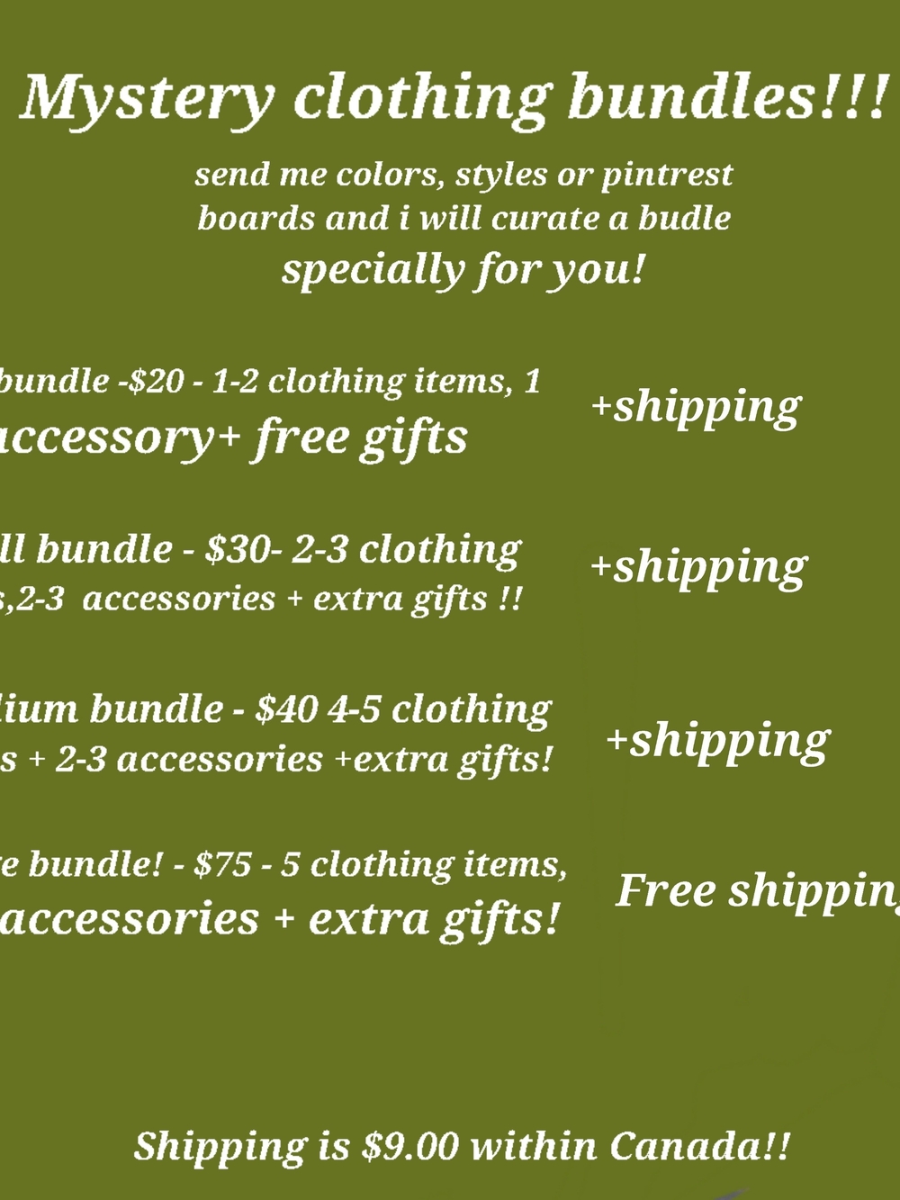 Thrifted Clothing Bundles!!
